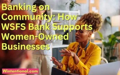 Women talking around a meeting table, titled Banking on Community: How WSFS Bank Supports Women-Owned Businesses