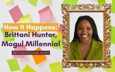 How It Happens: Brittani Hunter, Mogul Millennial, portrait in a gold frame