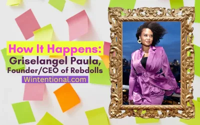 How It Happens: Griselangel Paula, Founder and CEO of Rebdolls, portrait in a gold frame