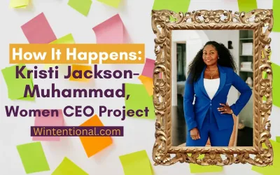 How It Happens: Kristi Jackson-Muhammad, Women CEO Project, portrait in a gold frame