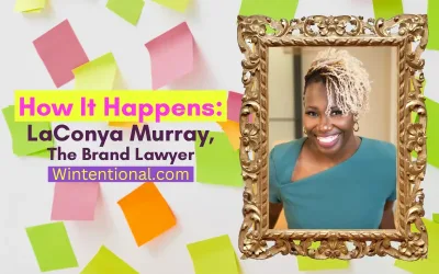 How It Happens: LaConya Murray, The Brand Lawyer, portrait in a gold frame