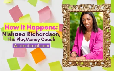 How It Happens: Nishaea Richardson, The PlayMoney Coach, portrait in a gold frame
