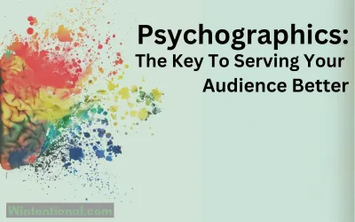 A burst of coloured paint, titled Psychographics: The Key To Serving Your Audience Better